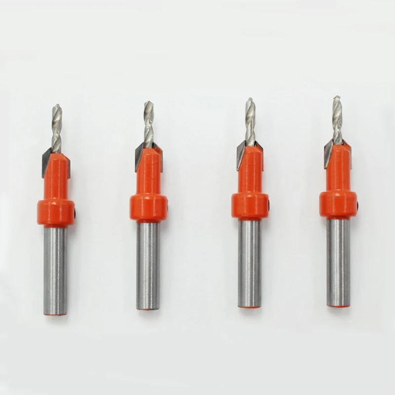 2ชิ้น/ล็อต Dia.8-10Mm Woodworking Countersunk เจาะบิตทังสเตนคาร์ไบด์บิตอัลลอยด์เจาะสกรู8MM Shank ขั้นตอนเจาะบิต