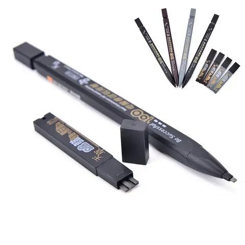 2B Set Mechanical Pencil Drawing Black Color Automatic Office Supplies Writing Supplies Pencils