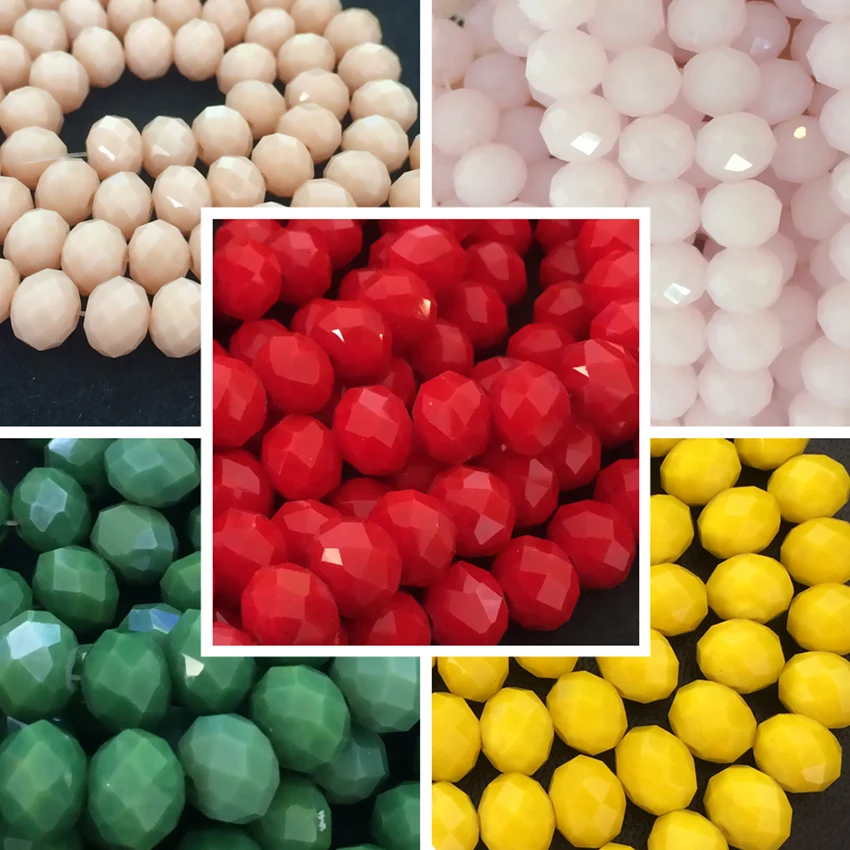 Multicolor AB glass crystal jades material 3*4mm 10stand/1500pcs faceted abacus wholesale factory outlet loose spacer beads B677