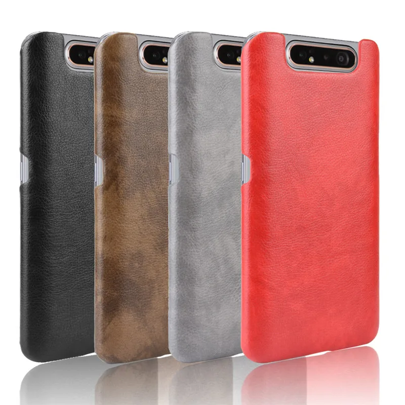 For Samsung Galaxy A80 ShockProof luxury PU Leather Hard Back Cover Case For Samsung A80 A 80 A805F A805 SM-A805F Phone Case