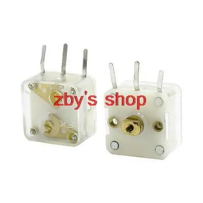 2pcs 223F Duplex 20-20pF Radio Dual Tuning PVC Film Variable Capacitor w 36mm 40mm Knob Disk Wheel