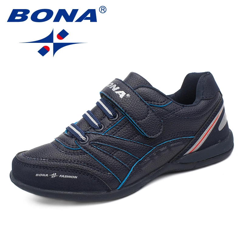 BONA nowy styl klasyczny dzieci obuwie Hook & Loop buty dla chłopców Outdoor Walking Jooging Sneakers wygodne bezpłatna wysyłka