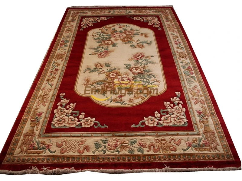 

Vintage Hand Made Wool Rug Large Vintage Style Wool Knitting Carpets Antique Vintage Runner Rugschinese aubusson rug