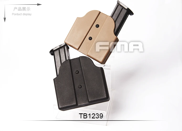 FMA estuche táctico porta cargador doble con soporte de linterna - imagen 2