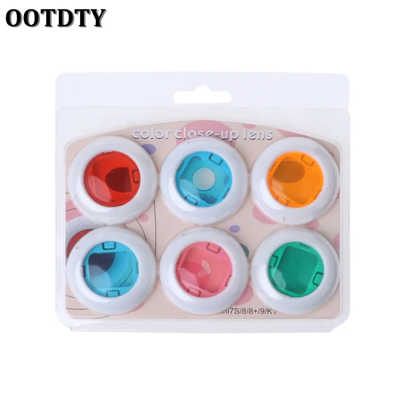 OOTDTY Instax Mini 8/8+/9/7s/KT 6 Pcs Colorful Filter Lens For Fuji Instant Film Camera