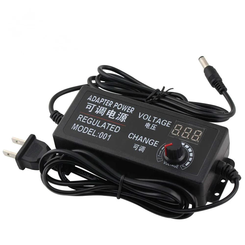 Adjustable AC to DC 3V-12V 3V-24V 9V-24V Universal adapter with display screen voltage Regulated power supply adatpor 3 12 24 v