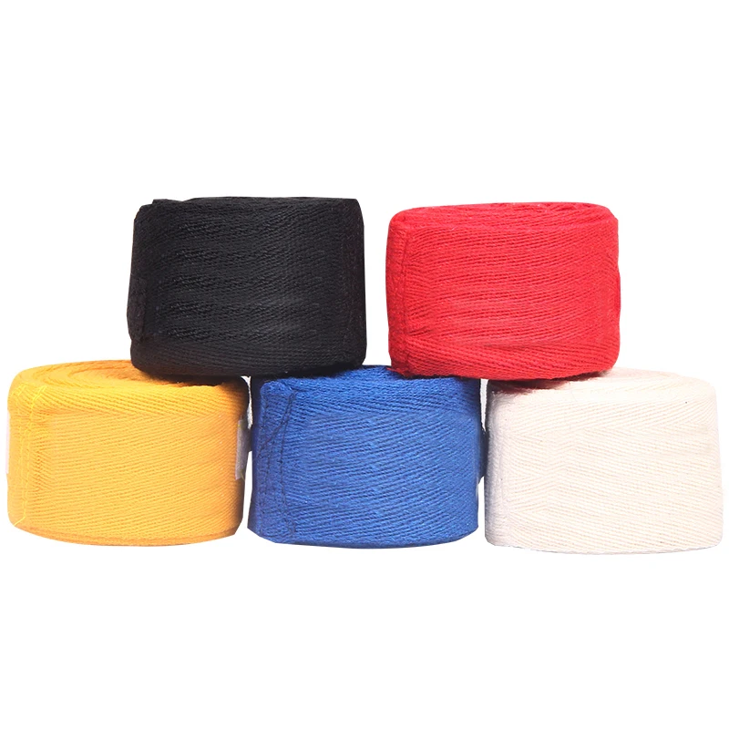 2pcs/roll Cotton 3M/5M Box Width 5cm Sports Strap Boxing Bandage Sanda  Muay Thai MMA Taekwondo Hand Gloves Wraps Adult Male