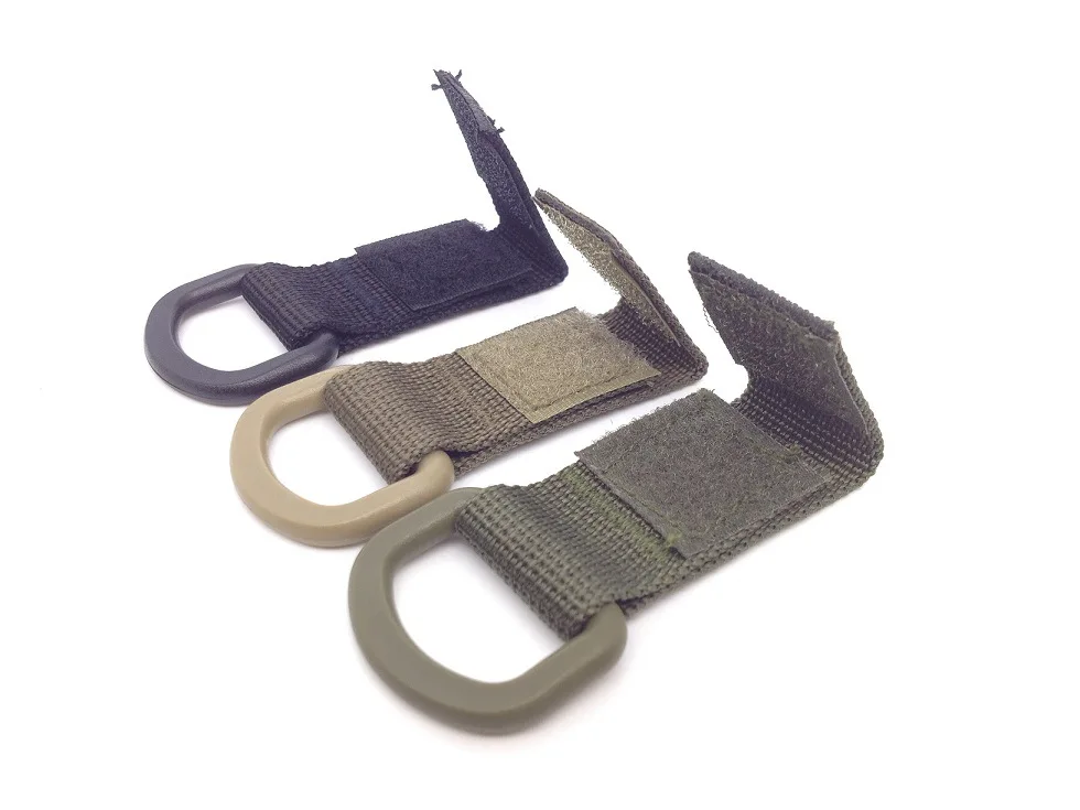 1PC High Strength Nylon Molle Ribbon Hook Clip EDC Outdooor Tactical Backpack Belt Webbing Strap Hanging Buckle Quick Hook