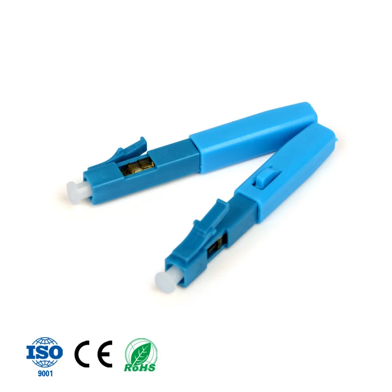 

10 pcs/ lot LC UPC fast connector Assembly Fast FTTH Fiber Optic Connectors