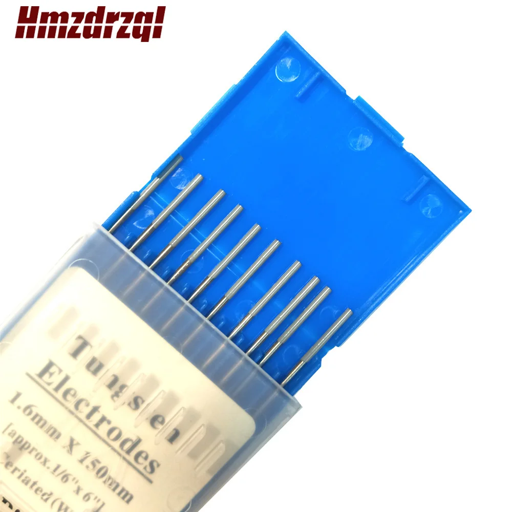 WC20 10 Piece Gray Color 1.6mm*150mm 1/16''x6'' Ceriated Tungsten Electrode Head Tungsten Needle For Welding Machine