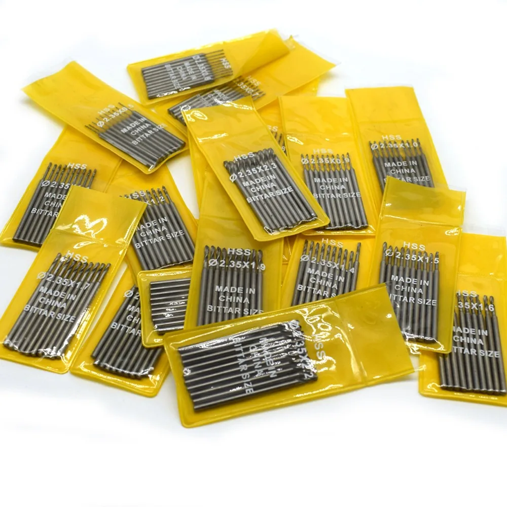 10PCS Drill Bit For Metal Wood Working  Drilling  Shank 2.35mm Jewelry Engraving Tool
