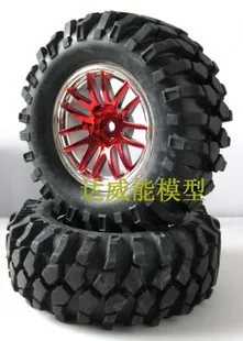 1/10th rc car parts Off-Road Crawlercar parts Pre-Mounted Tire for 1.9 wheel 96mm 2pair/lot Set 2P