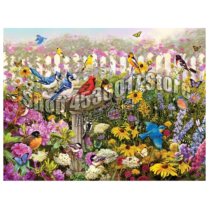 Diamond Painting Christmas Birds of Summer DIY Diamond Embroidery Full Square Drill Flowers Picture Of Rhinestone Decor Gift