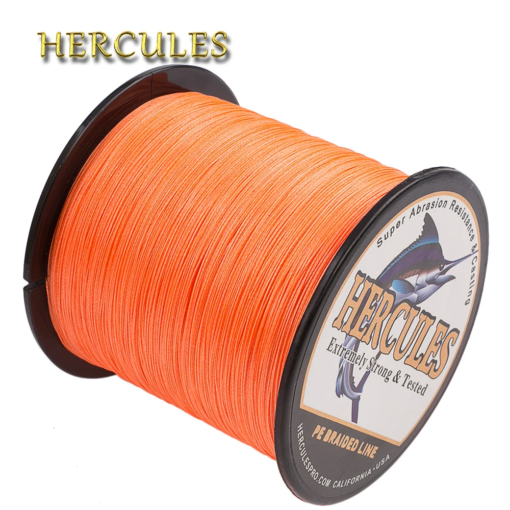 Hercules Pleciona żyłka wędkarska 8-żyłowa pleciona 10-300LB PE 100M do 2000M Akcesoria do żyłki poziomu Ukraina Prezenty wędkarskie dla mężczyzn