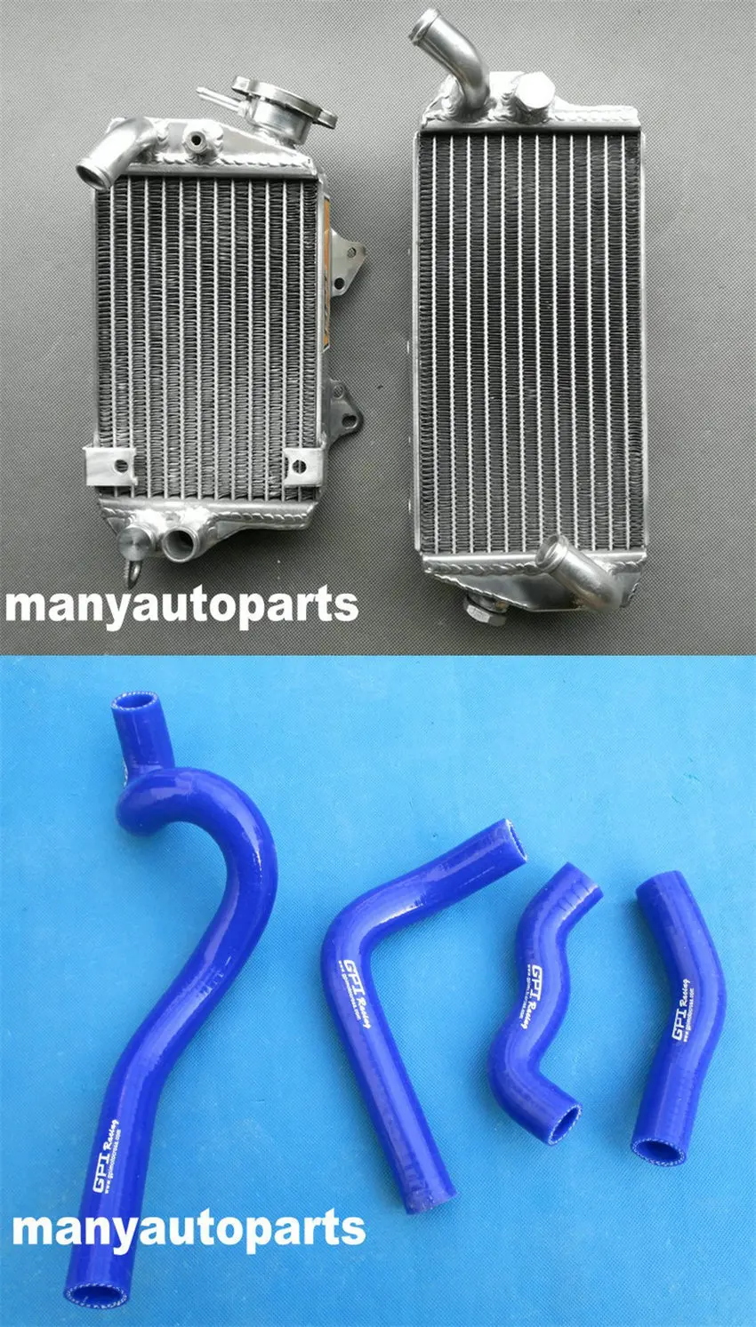 

FOR 1993-1996 1994 1995 Kawasaki KLX650 KLX 650 Aluminum radiator + BLUE Hose