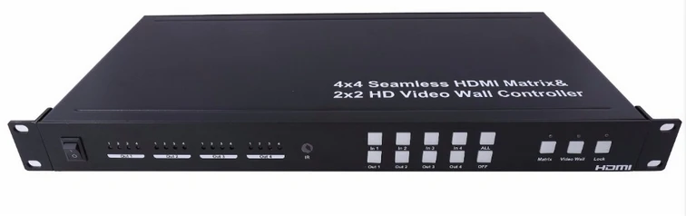 2x2 4k video wall controller, 4x4 seamless switch