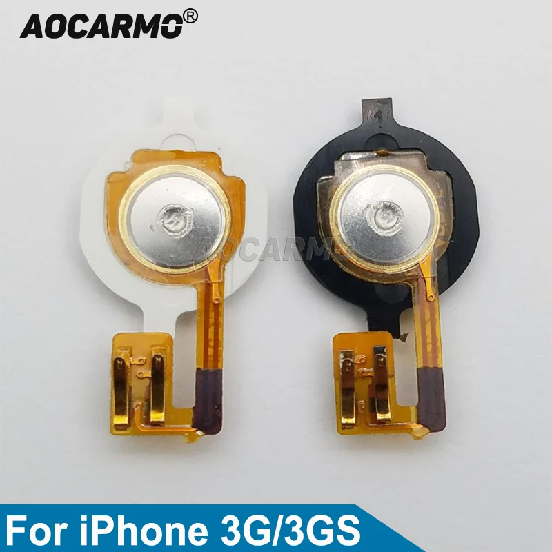 

Aocarmo Main Home Button Key With Flex Cable For iPhone 3G 3GS Black/White Replacement