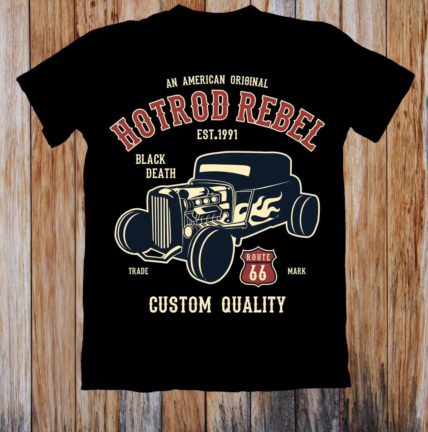 Top Quality Men'S Short Sleeve Creative Design 3D Printed Funny Tshirts Hotrod Rebel Vintage Car Unisex Sporter T Shirts