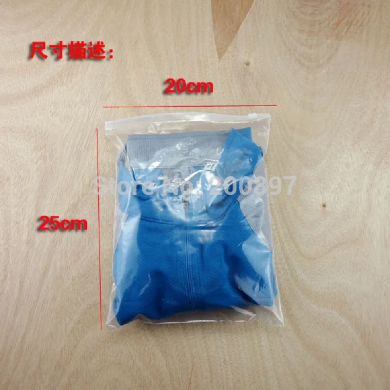 gift food apparel grocery disposable moisture proof 20*25cm PE plastic zip lock package bags 100pcs a lot