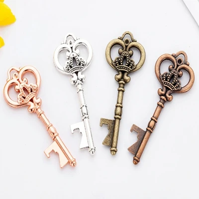 

200pcs/lot Bottle Openers Portable Key Shape Bottle Openers Beer Wine Bottle Opener Keychain Open Tool