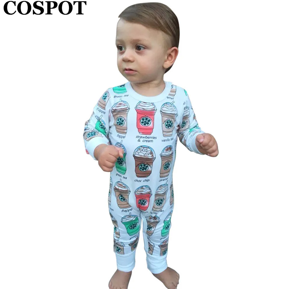 COSPOT Baby Girls Boys Romper Autumn Winter Long Sleeved Newborns Bebes Jumpsuit Body Suit Pajamas Clothes 2022 New  10E