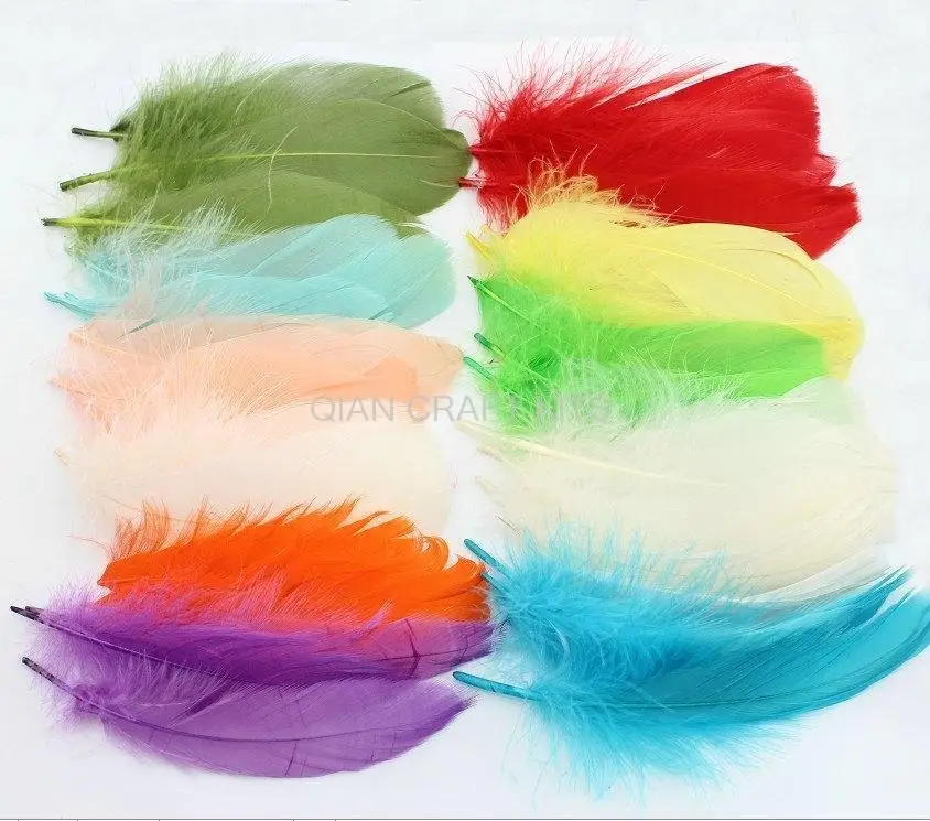 400pcs premium rooster feathers, great for jewelry making, hair extensions, crafts, fishing 4-7