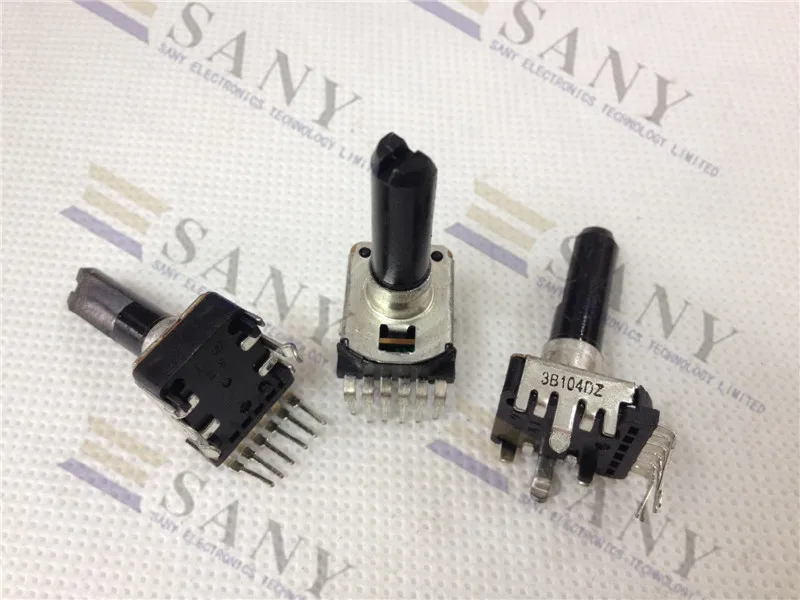 [LAN] 6 feet Original Japanese Empire NOBLE RK12-3B104 B100K with midpoint handle 25MM Potentiometer switch--10PCS/LOT