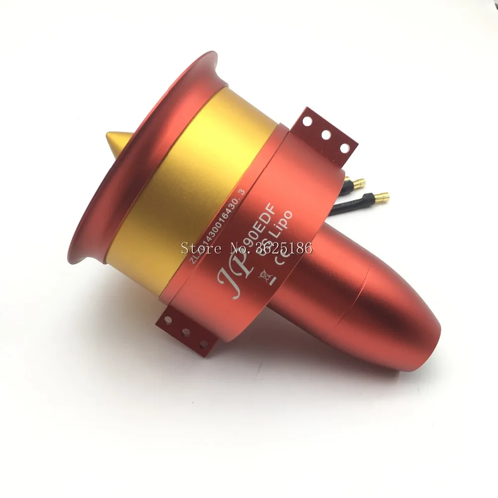 

1 set EDF Full Metal Ducted Fan JP 90mm with three Choice Motor 4250 KV1750 6S KV1330 8S 10S KV1050 12S motor for jet RC