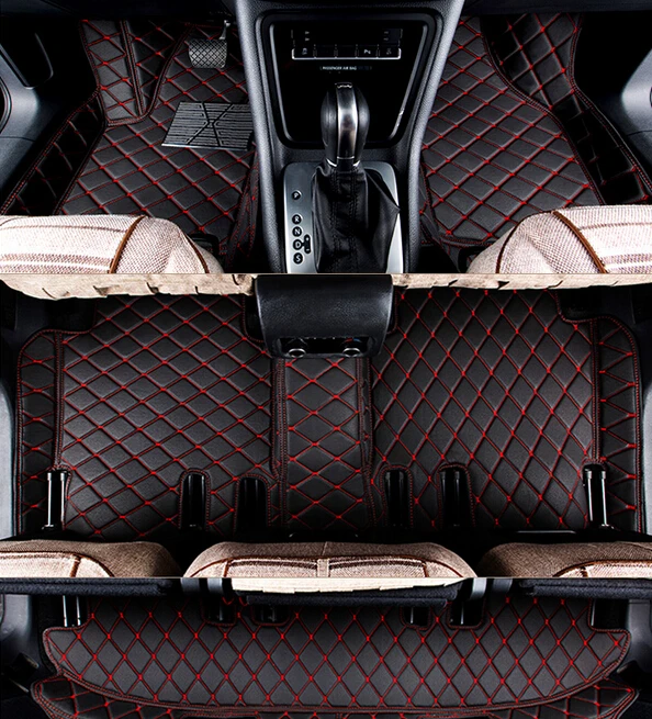 Good quality! Custom special car floor mats for Chrysler Town & Country 7 seats 2009 durable waterproof rugs carpets