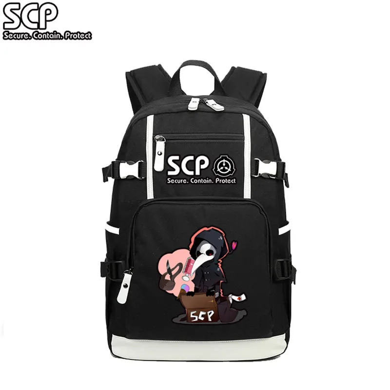 

SCP Foundation Secure Contain Protect Oxford Рюкзак Дорожный рюкзак Модные школьные сумки SCP Рюкзак для ноутбука Студенческая сумка для книг