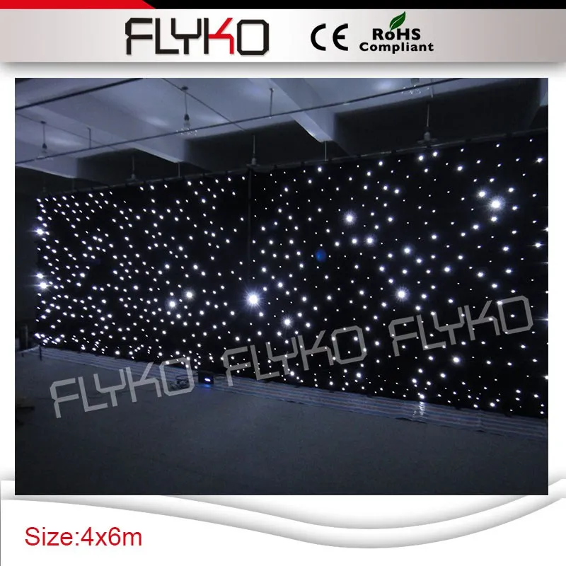 

Free shipping 4m * 6m fashion soft high brightness led star curtain