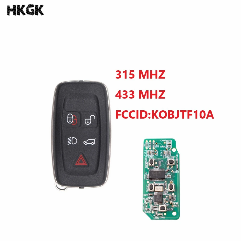 

5 Buttons Smart Remote Car Key 315MHz/ 433MHz For Land Rover Range Rover Sport Discovery 4 2009-2011 key