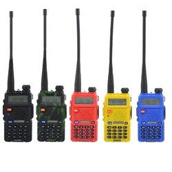 BAOFENG UV-5R Dual Band VHF/UHF 136-174MHz และ 400-520MHz แบบพกพา 2 ทิศทางวิทยุมือถือ Walkie talkie 5R BF-UV5R