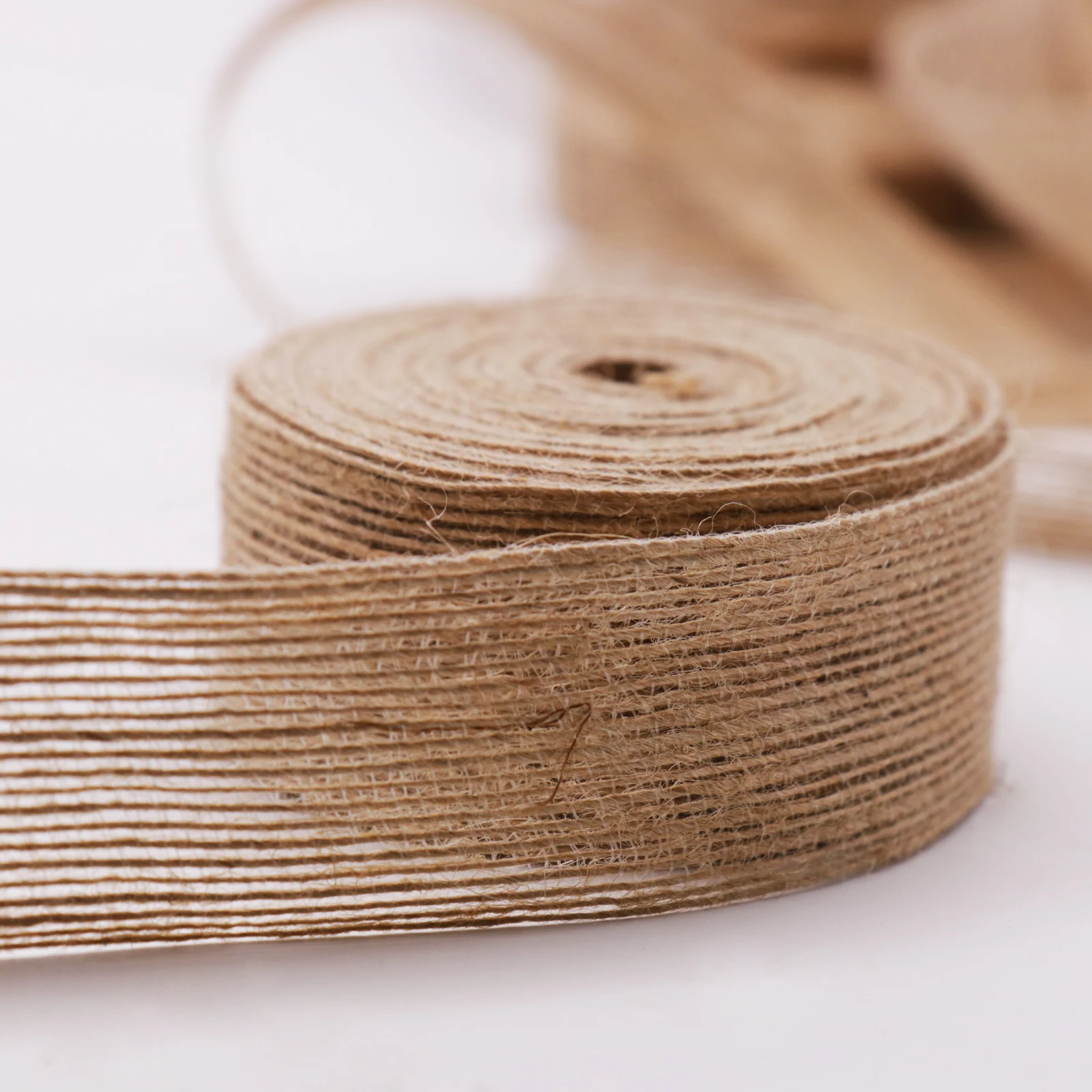 5yard Jute Burlap Ribbon Wrapping Packaging Gift Ribbon Bow DIY Florist Bouquet Hemp Ribbon Gift Boxes Packaging Decoration