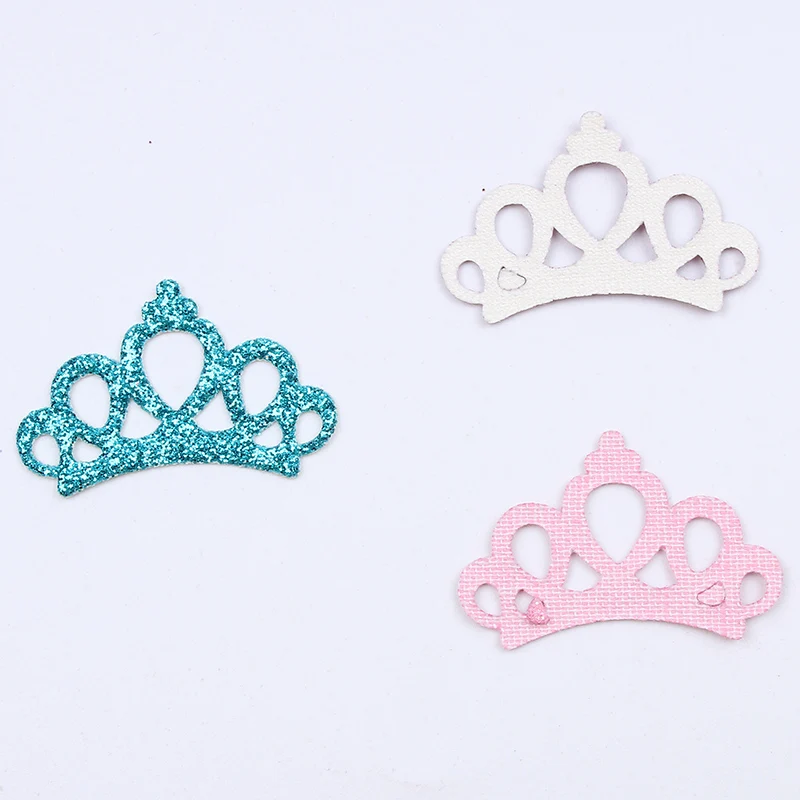 100pcs/lot Handmade Crown Patch Stick On Cartoon Stickers for Kids Handmade Craft Ornaments DIY Scrapbook Ablum Cards Decoration