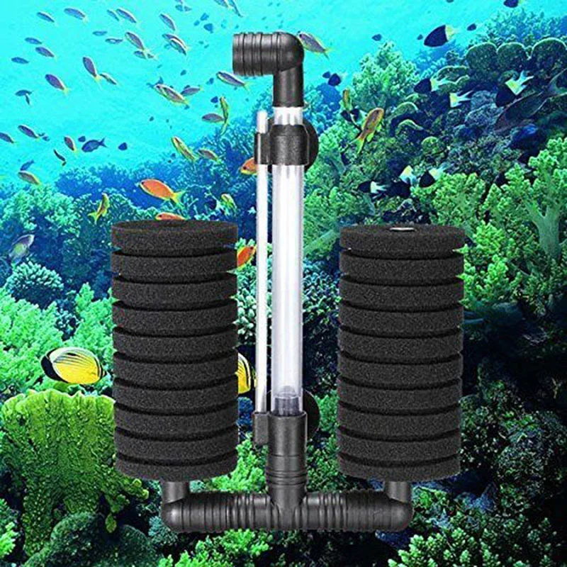 Aquariumfilter für Aquarien, Luftpumpe, Skimmer, biochemischer Schwammfilter, Aquarium-Bio-Filter, Filtro Aquario, praktisch – Detail 10
