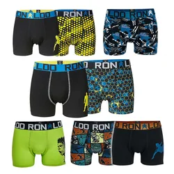 10Pcs Boys Cotton Boxers Football Super Star Kids Multipack Trunk Young Briefs Children Underwear Baby Shorts Teenage Pant Cloth