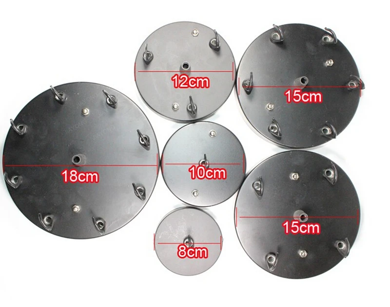 Diameter 8/10/12/15/18cm Iron Ceiling Plate to hanging Pendant Light, Lighting Accessories For Chan Deliers Rope Pendant Lamps