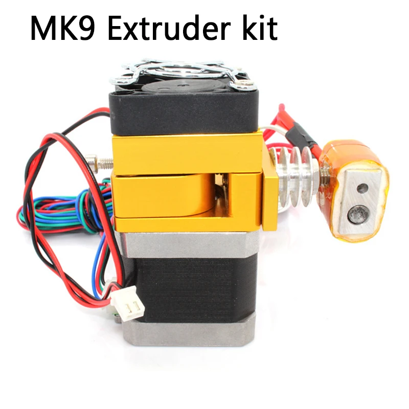 

New MK9 Extruder 12V 0.4mm Nozzle 100K Thermistor for ANYCUBIC 3D Printers Prusa I3 Makerbot/diy models 1.75mm Upgrade MK8