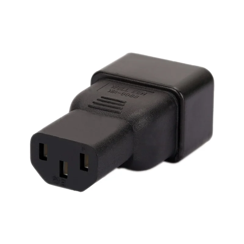 Imagem -02 - Pacotes-adaptador de Energia ac Iec320 C13 para C14 Plugue de Conversão Conector Reto Macho para Fêmea 10