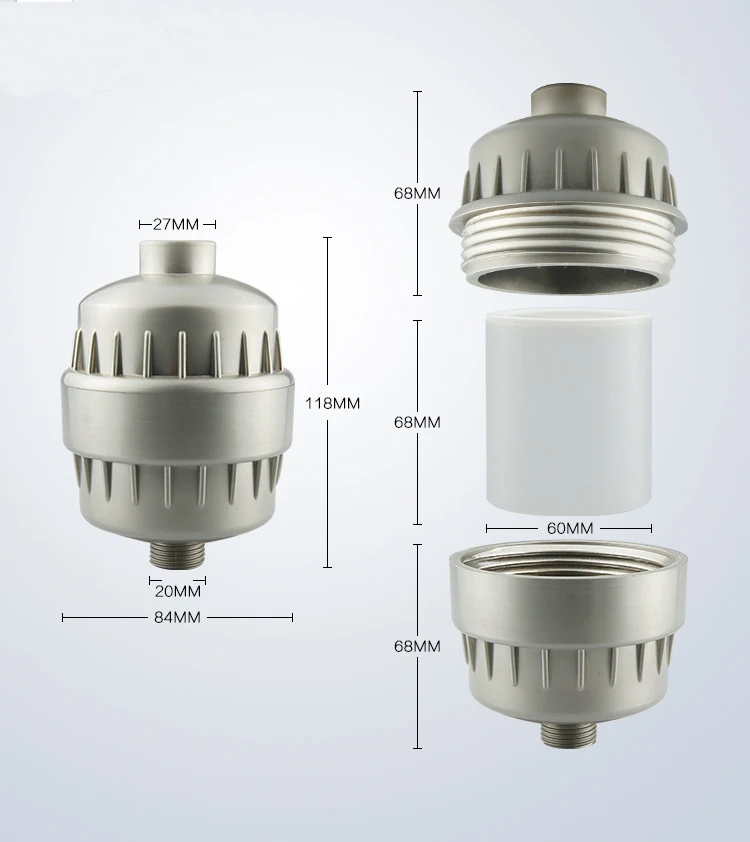 Фильтр для ухода за кожей/фильтр для душа для ванны/насадка для душа для спа/СПА-фильтр для ванны с комбинированным углеродом/KDF/сульфит каль...