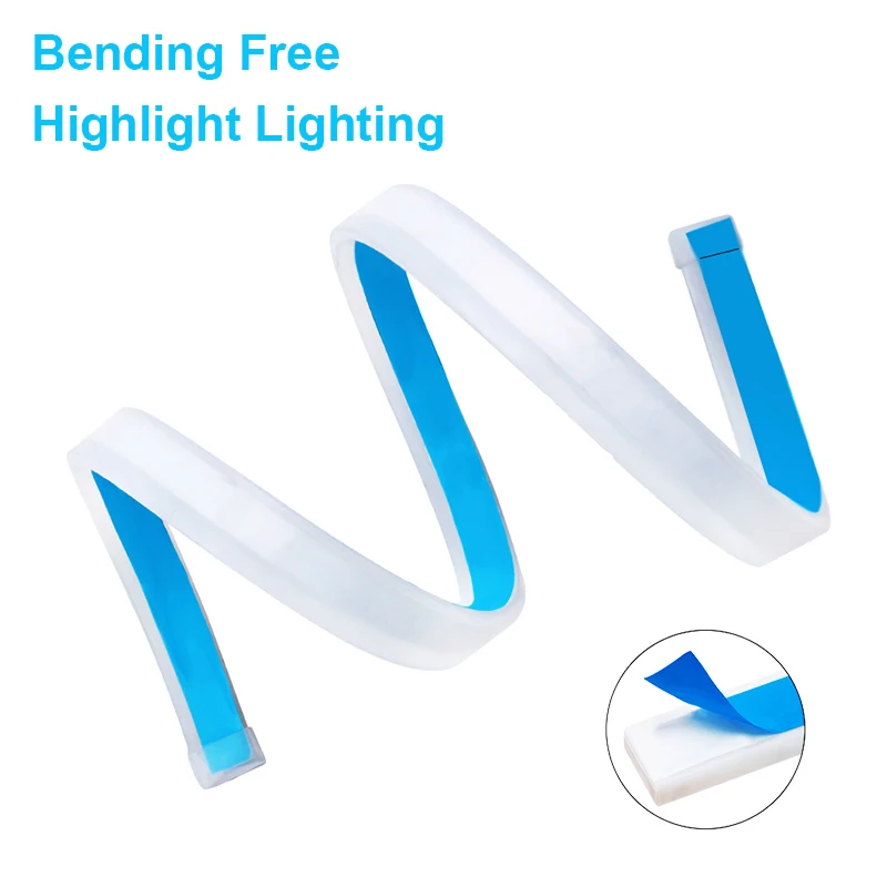 2Pcs DRL Daytime Running Lights Switchback Strip Lamp 30/45/60CM White with Flowing Yellow Color Angel Eye Day Light