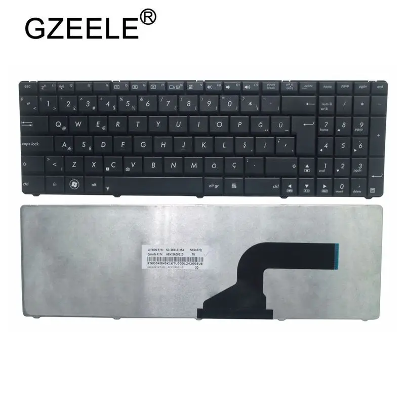 GZEELE Laptop Keyboard Replacement Turkey TU TR Keyboard For Asus A52N B53 F55A F55C F75 F75A F75V N52 N73JF N73JG