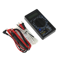 DT838 Digital Multimeter Tester Voltmeter Measuring Current Resistance Temperature Meter ACDC Ammeter Test Lead Probe multi Test