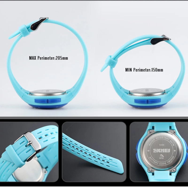 SKMEI-reloj electrónico Digital para niños, Relojes LED de estilo deportivo para niños, reloj de moda para niños, dibujos animados, resistente al