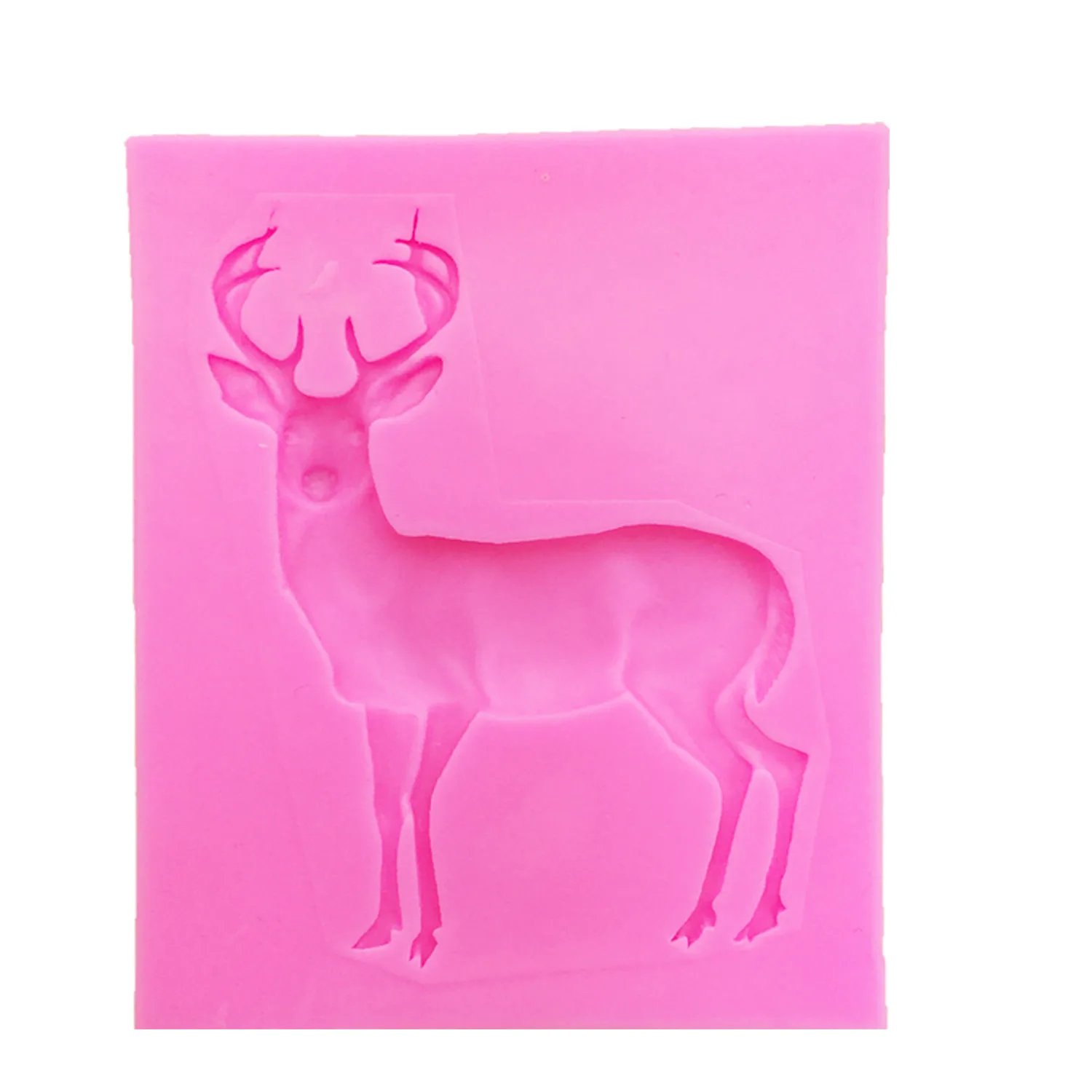M1099 Deer Cake Silicone Molds Christmas Fondant Cake Decorating Tools Kitchen Baking Mold Candy Clay Chocolate Gumpaste Moulds
