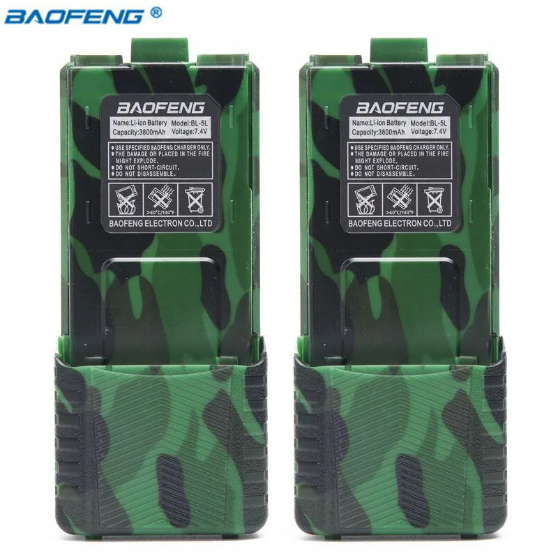 Original BAOFENG UV-5R BL-5L 7.4V 3800mAh Li-ion High Capacity Battery For Baofeng Walkie Talkie UV-5R Series Two Way Radio