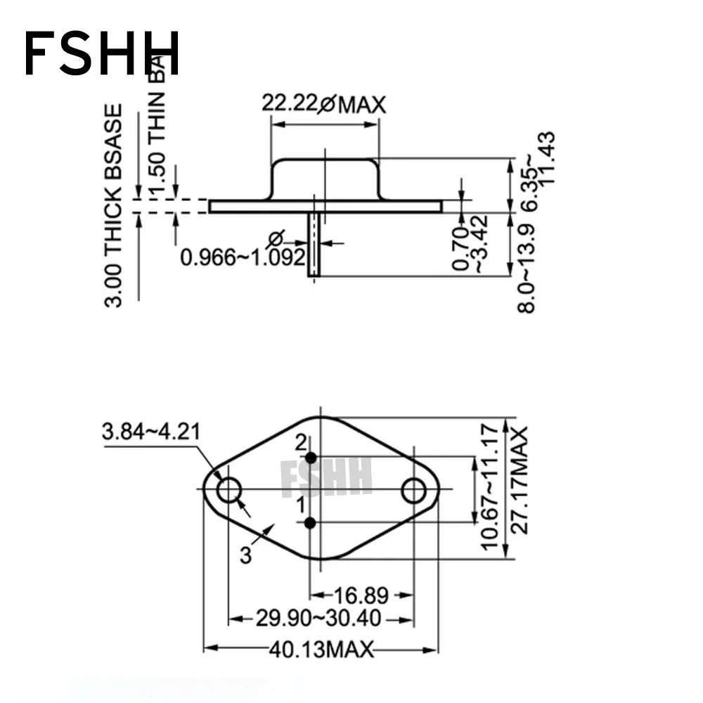 Transistor F2 Iron seal transistor test socket TO-03 socket