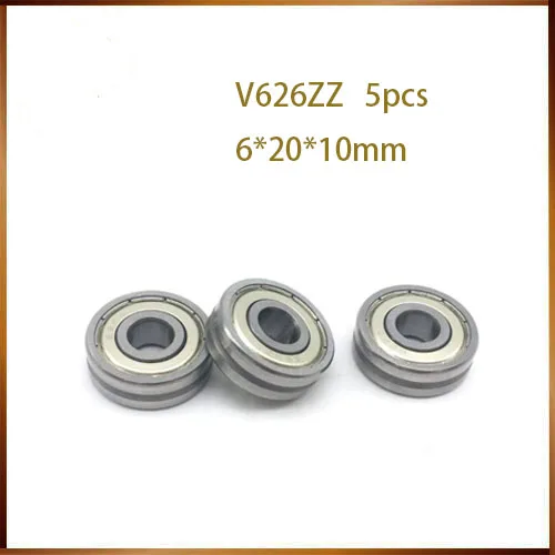 V grooved straightener guide wheel bearings A603ZZ V626-2RS V120  6*20*6 mm ABEC pulley bearings  V626ZZ 626VV V626