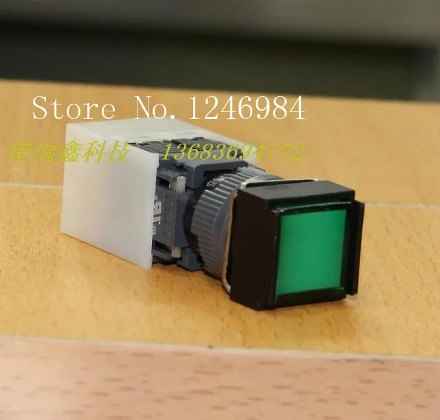 [SA]Jinhong 16MM opening three -way , double-throw square illuminated pushbutton switch with lock button switch--10pcs/lot